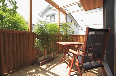 ウッドデッキ、パーゴラ