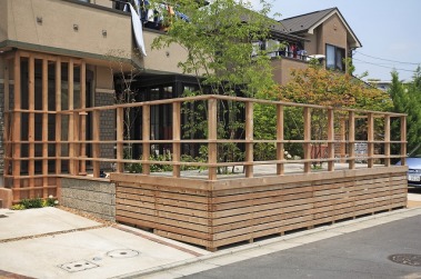 ウッドデッキ、パーゴラ