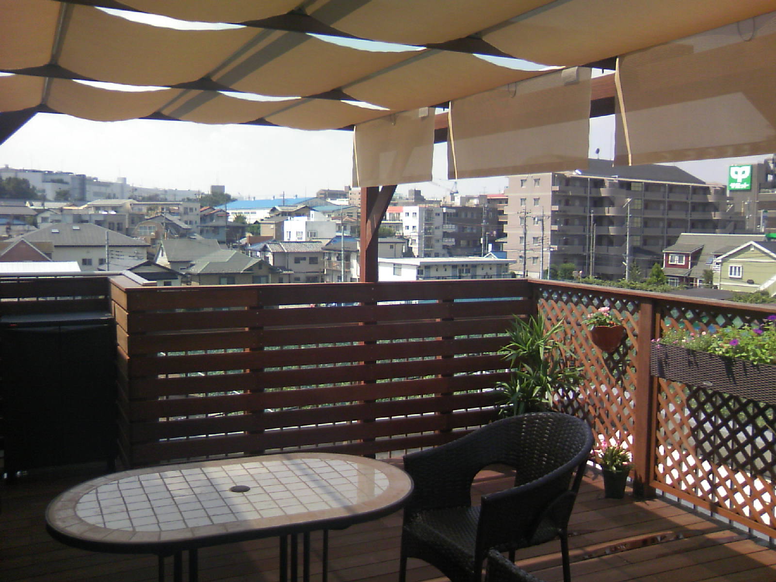 ウッドデッキ、パーゴラ施工例