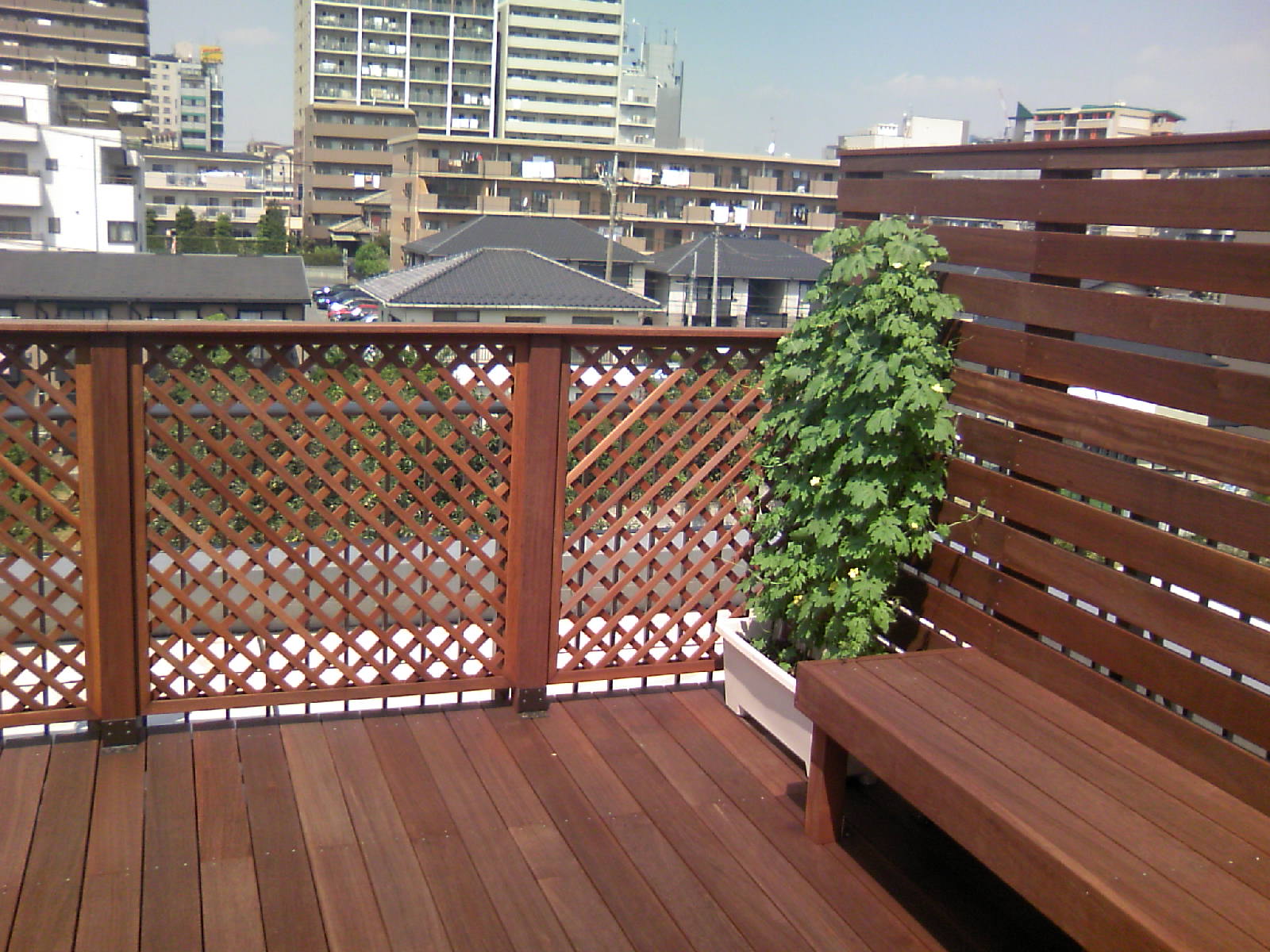 ウッドデッキ、パーゴラ施工例